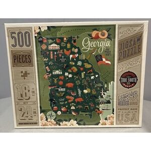 Georgia The Peach State True South 500 Pc Puzzle - Discover the State Series NEW